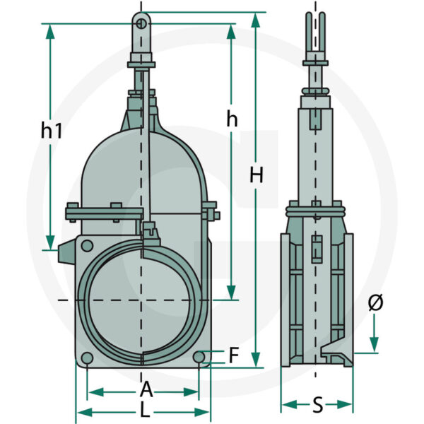 RIV Gate valve Perla 6"